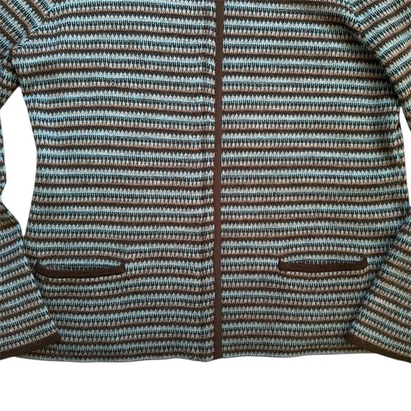 ANN TAYLOR Zip Up Wool Blend Cardigan Sweater - Picture 4 of 8
